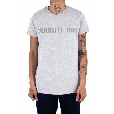 Short-sleeved T-shirt with simple writing