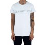 Short-sleeved T-shirt with simple writing