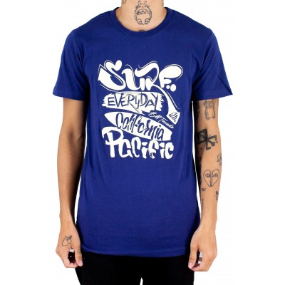 Camiseta de manga corta de cuello redondo de impresión de verano