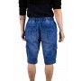 Bermudas avec poches denim uni