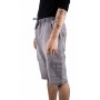 Short cargo denim uni