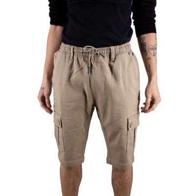 Short cargo denim uni