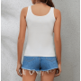 pack of 6 wide strap tank tops in colour