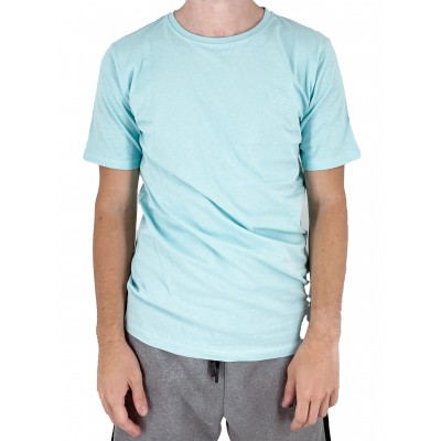 T-shirt de manga curta Neon em torno do pescoço