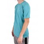 Camiseta de manga corta neón redondo cuello redondo