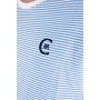 Camiseta de manga corta Cuello redondo Marinière Logotipo bordado