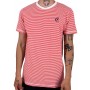 T-shirt de manga curta no pescoço redondo Marinière logo bordado