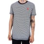 Camiseta de manga corta Cuello redondo Marinière Logotipo bordado