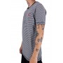 Camiseta de manga corta Cuello redondo Marinière Logotipo bordado