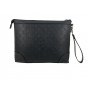 Pochette homme en similicuir embossé