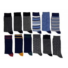 Pack de 12 paires de chaussettes fantaisie Pack de 12 paires de chaussettes fantaisie