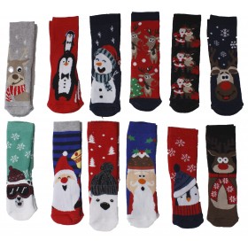 12 pares de calcetines infantiles de Navidad