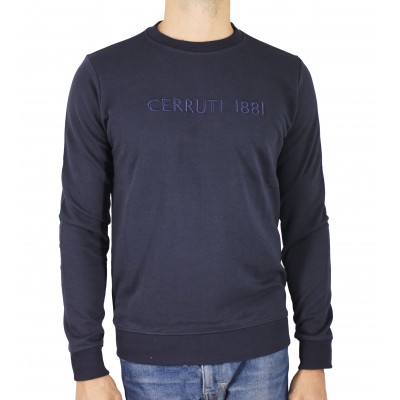 Embroidered round neck sweatshirt