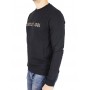 Sweat-shirt col rond imprimé or/argent