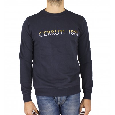 Gold / silver print round neck sweatshirt