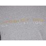 Sweat-shirt col rond imprimé or/argent