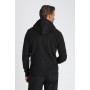 Fleece-sweatshirt mit reißverschluss mit kapuze