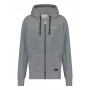 Zipped fleece sweatshirt with hood