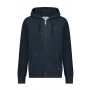 Fleece-sweatshirt mit reißverschluss mit kapuze