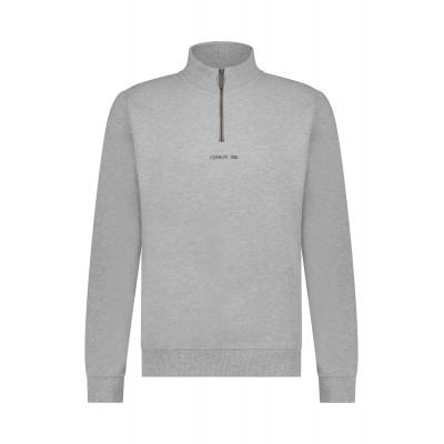 pull demi zip cerruti mezzo gris