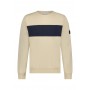 Round neck sweatshirt with tape