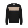 Round neck sweatshirt with tape