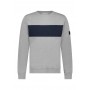 Round neck sweatshirt with tape