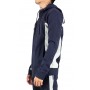 Sweat-shirt avec zip et capuche bicolore