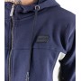 Sweat-shirt avec zip et capuche bicolore