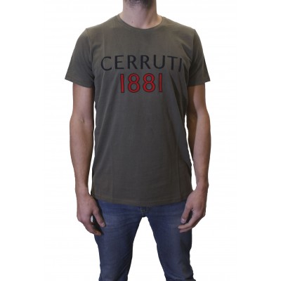 t-shirt kaki homme Cerruti 1881