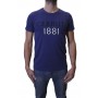 t-shirt bleu homme Cerruti 1881