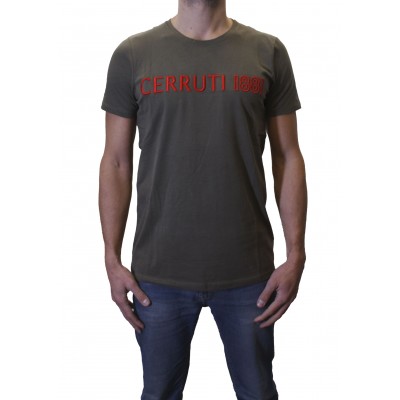 t-shirt kaki homme Cerruti 1881