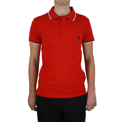 polo rouge homme Bill Tornade