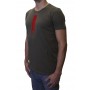 Short sleeve t-shirt round neck band logo