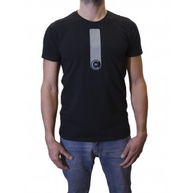 Short sleeve t-shirt round neck band logo