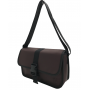 Sac Messenger Deperlant choco Bill Tornade