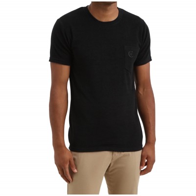 t-shirt cerruti peau de pêche noir