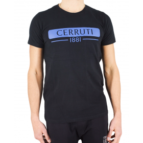 T-shirt manches courtes bannière t-shirt noir manches courte Cerruti 1881 nouvelle collection