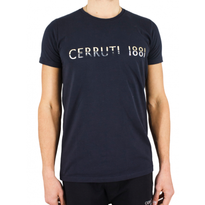 Camiseta de manga corta Cuello redondo Centrado Logotipo