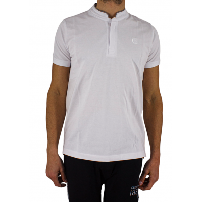 The man polo CERRUTI 1881 Firenza revisits the classic polo with an elegant MAO collar. Made in 100% cotton, it offers a s