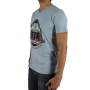 t-shirt bleu manches courtes Bill Tornade