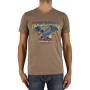 t-shirt marron manches courtes Bill Tornade