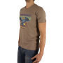 t-shirt marron manches courtes Bill Tornade