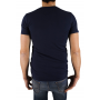 t-shirt bleu marine manches courtes Bill Tornade