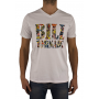 t-shirt blanc manches courtes Bill Tornade