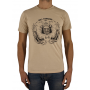 t-shirt beige manches courtes homme Bill Tornade