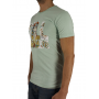 t-shirt vert grisé manches courtes homme Bill Tornade