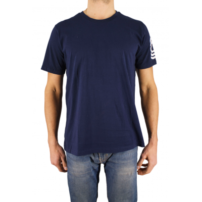 t-shirt bleu marine manches courtes homme Bill Tornade