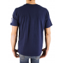 t-shirt bleu marine manches courtes homme Bill Tornade