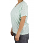 Openwork top V-neck for woman